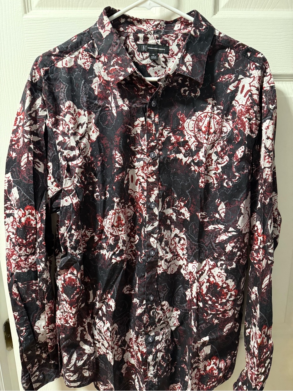 INC Floral Button-Up Shirt